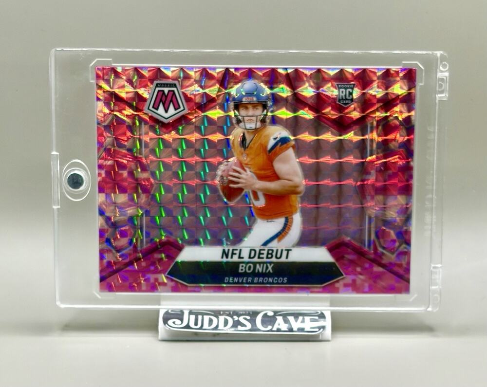 🚨 2024 Panini Mosaic NFL Debut BO NIX #271 Camo Pink Mosaic Prizm (RC) 🏈